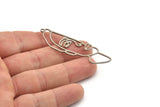 Steel Face Charm, Stainless Steel Face Charms With 1 Loop, Pendants, Earrings, Findings (58x17x0.80mm) SMP1313