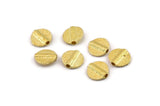 Brass Spacer Beads, Raw Brass Spacer Beads, Hammered Round Brass Spacer Beads (9mm) N2483