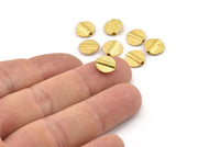 Brass Spacer Beads, Raw Brass Spacer Beads, Hammered Round Brass Spacer Beads (9mm) N2483