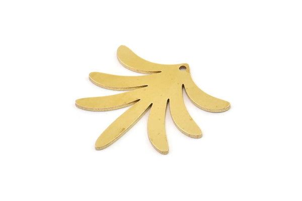 Brass Leaf Charm, Raw Brass Leaf Charms, Brass Earring Charms, Brass Charms for Jewelry Making (29x28x0.80mm) SMP1286