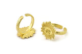 Brass Eye Ring, Raw Brass Eye Rings, Adjustable Rings, Evil Eye Rings - N2500