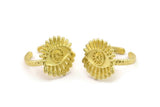Brass Eye Ring, Raw Brass Eye Rings, Adjustable Rings, Evil Eye Rings - N2509
