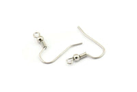 Iron Earring Hook, Ear Wires, Earring Findings, Earring Hooks (19mm) A5903
