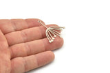 Silver Dandelion Charm, 6 Antique Silver Plated Brass Taraxacum Charms With 1 Loop (35x30x0.80mm) A4219 H1227