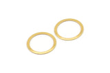 19mm Circle Connector, 10 Gold Plated Brass Connector Circle Rings (19mm) Brs 448 A0186