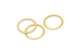 19mm Circle Connector, 10 Gold Plated Brass Connector Circle Rings (19mm) Brs 448 A0186