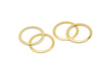 19mm Circle Connector, 10 Gold Plated Brass Connector Circle Rings (19mm) Brs 448 A0186