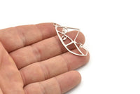 Steel Face Charm, Stainless Steel Face Charms With 1 Loop, Pendants, Earrings, Findings (39x20x0.80mm) SMP1314