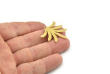 Brass Leaf Charm, Raw Brass Leaf Charms, Brass Earring Charms, Brass Charms for Jewelry Making (29x28x0.80mm) SMP1286