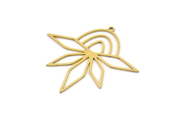 Brass Geometric Charm, Raw Brass Diamond Charms, Brass Earring Charms, Brass Charms for Jewelry Making (39x36x0.60mm) SMP1327