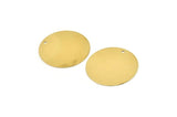 Brass Round Charm, Raw Brass Round Charms With 1 Hole, Earring Charms (25x0.45mm) A2378
