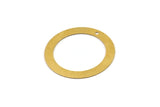 Brass Round Charm, Raw Brass Round Charms With 1 Hole, Earring Charms (32x0.45mm) A3082