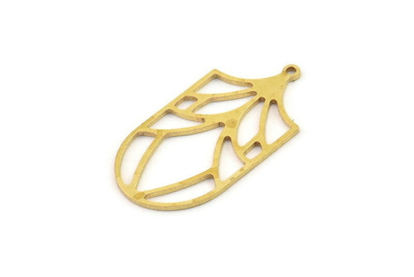 Brass Geometric Charm, Raw Brass Geometric Charms, Brass Earring Charms, Brass Charms for Jewelry Making (31x16x0.80mm) SMP1353