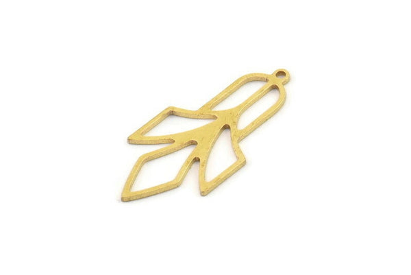 Brass Geometric Charm, Raw Brass Geometric Charms, Brass Earring Charms, Brass Charms for Jewelry Making (32x15x0.80mm) SMP1369