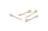Kürek Gözü Pimleri, 12 Antik Gümüş Kaplama Pirinç Kürek Gözü Pimleri (20x1,2 mm) D0347