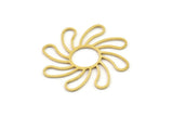 Brass Sun Charm, Raw Brass Sun Charms, Brass Earring Charms, Brass Charms for Jewelry Making (35x0.80mm) SMP1361
