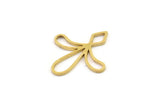 Brass Flower Charm, Raw Brass Flower Charms, Brass Earring Charms, Brass Charms for Jewelry Making (20x19x0.80mm) SMP1366