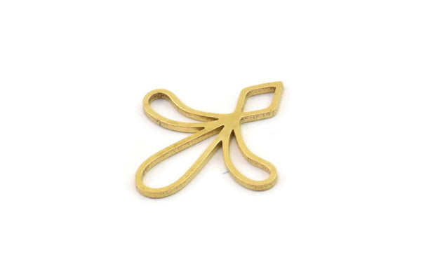 Brass Flower Charm, Raw Brass Flower Charms, Brass Earring Charms, Brass Charms for Jewelry Making (20x19x0.80mm) SMP1366