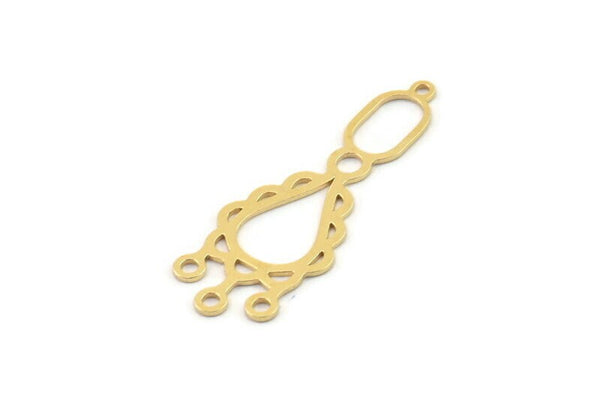 Pirinç Geometrik Tılsım, Ham Pirinç Geometrik Tılsımlar, Pirinç Küpe Tılsımları, Mücevher Yapımı İçin Pirinç Tılsımlar (35x13x0,60 mm) SMP1409
