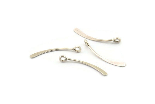 Kürek Gözü Pimleri, 1 Döngülü 20 Antik Gümüş Kaplama Pirinç Kürek Gözü Pimleri (25x1mm) D1714