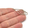 Steel Diamond Charm, Stainless Steel Triangle Charms With 1 Loop, Pendant Findings (38x17x0.80mm) SMP1472