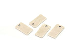 Silver Rectangle Bar, 8 Antique Silver Plated Brass Rectangle Stamping Blank, Necklace Pendants (15x8x0.80mm) A0806
