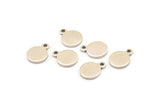 Silver Cabochon Tag, 24 Antique Silver Plated Brass Cabochon Tags With 1 Loop, Stamping Tags (10x8x1mm) E041