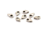 Silver Parrot Claps, 10 Antique Silver Plated Brass Lobster Claw Clasps (8.5x5mm) E091