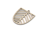 Steel D Shaped Charm, Stainless Steel D Shaped Charms With 1 Loop, Earrings, Findings (24x21.5x0.80mm) SMP1505