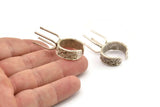 Silver Claw Rings, Antique Silver Plated Brass 4 Claw Ring Blanks For Natural Stones V042