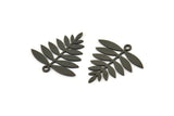 Siyah Yaprak Tılsımı, 1 Döngülü 10 Oksitlenmiş Siyah Pirinç Yaprak Tılsımı, Bulgular (21x20x0,60 mm) A4353 H0340