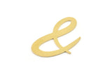 Brass Ampersand Charm, Raw Brass Ampersand Charms, Brass Earrings (30x20x0.60mm) SMP1521