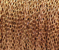 Brass Chain, Cable Chain, 5 M Faceted Soldered Brass Chain (3x1.5mm) W5-60rose  ( Z043 )