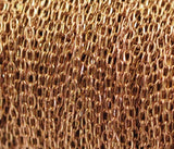 Brass Chain, Cable Chain, 5 M Faceted Soldered Brass Chain (3x1.5mm) W5-60rose  ( Z043 )