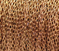 Solder Brass Chain, 20 M Faceted Soldered Brass Chain (3x1.5mm) W5-60rose  Z043