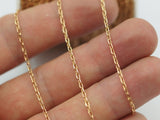 Link Chain, Faceted Chain, 10M Faceted Soldered Brass Chain (3x1.5mm) W5-60rose  ( Z043 )