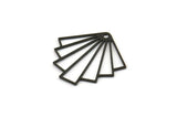 Black Diamond Charm, 24 Oxidized Black Brass Diamond Shaped Charms With 1 Loop, Pendant Findings (23x21x0.60mm) A4993 H0835