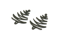 Siyah Ağaç Tılsımı, 1 Halkalı 8 Oksitlenmiş Siyah Pirinç Ağaç Tılsımı, Kolye Ucu, Bulgular (27x22x0,80 mm) A6335