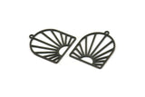 Siyah Güneş Tılsımı, 1 Halkalı 8 Oksitlenmiş Siyah Pirinç Güneş Şekilli Tılsım, Tılsım Kolye Uçları, Bulgular (26x22x0,60 mm) A5227 H0303