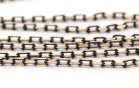 Cable Chain, Rope Chain, 5M (3.5x2mm) Soldered Brass Chain - Brs4568  ( Z005 )