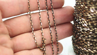 Cable Chain, Rope Chain, 5M (3.5x2mm) Soldered Brass Chain - Brs4568  ( Z005 )