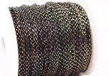 Flat Cable Chain, 50 Meters - 165 Feet (3.6x2.7mm) Black Antique Brass Faceted Soldered Flat Cable Chain -  Z067