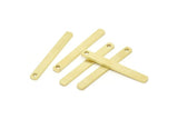 Brass Earring Pendant, 30 Raw Brass Bars (28x3x1mm) BRC 155--A0831