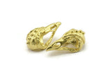 Tiny Bird Skull, Raw Brass Bird Skull Pendants, Brass Skull Charm (24x12x11mm) N2593