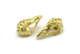 Tiny Bird Skull, Raw Brass Bird Skull Pendants, Brass Skull Charm (24x12x11mm) N2593