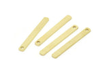 Tiny Bar Pendant, 60 Raw Brass Bars (28x3x1mm) BRC 155--A0831