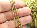 Cube Chain, Link Chain, 10m - Cube Raw Brass Chain (1.8mm) ( Z070 )