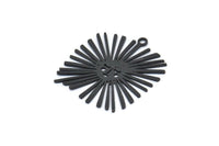 Siyah Güneş Tılsımı, 1 Döngülü 6 Oksitlenmiş Siyah Pirinç Güneş Tılsımı, Bulgular (26x24x0,60 mm) A3877