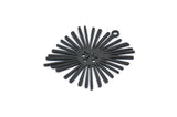 Siyah Güneş Tılsımı, 1 Döngülü 6 Oksitlenmiş Siyah Pirinç Güneş Tılsımı, Bulgular (26x24x0,60 mm) A3877