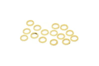 6mm Circle Connectors - 50 Gold Plated Brass Circle Connectors (6x0.8x0.8mm) A0899